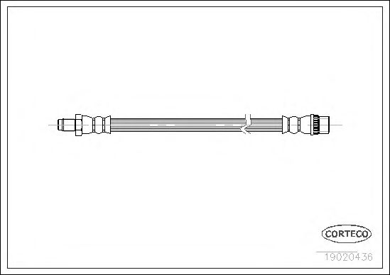Tubo flexible de frenos 19020436