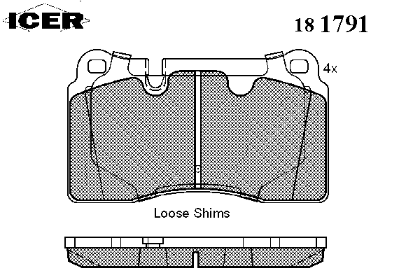 Brake Pad Set, disc brake 181791