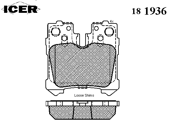 Brake Pad Set, disc brake 181936
