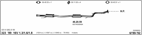 Exhaust System 552000032