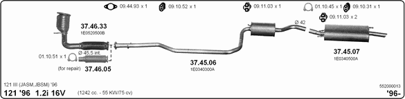 Exhaust System 552000013