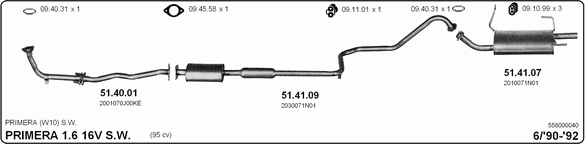 Exhaust System 558000040