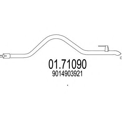 Exhaust Pipe 01.71090
