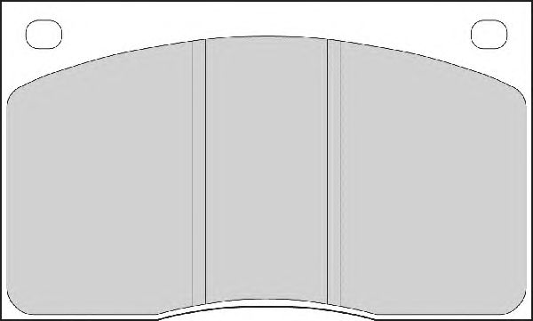 Комплект тормозных колодок, дисковый тормоз FD210A
