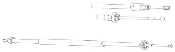 Cable, parking brake CT02148