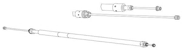 Cable, parking brake CT02162