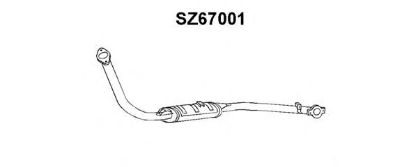 Front Silencer SZ67001