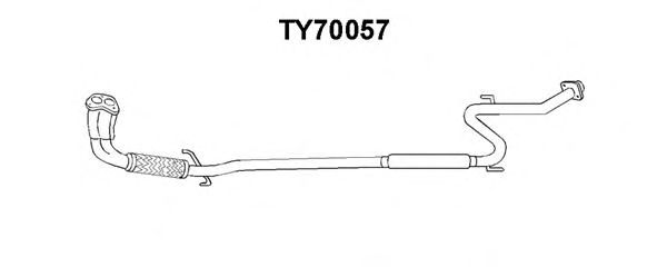 Front Silencer TY70057