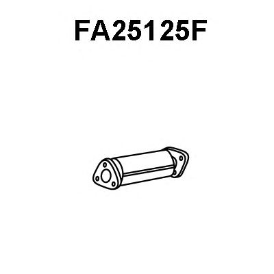 Partikelfilter, uitlaatinstallatie FA25125F