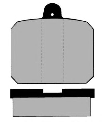 Kit de plaquettes de frein, frein à disque PA334