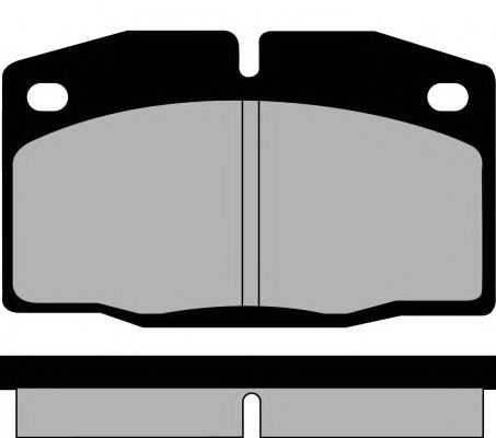 Комплект тормозных колодок, дисковый тормоз PA372
