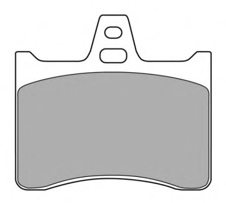 Комплект тормозных колодок, дисковый тормоз FBP-0846