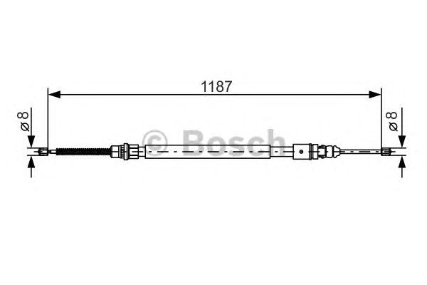 Cable, parking brake 1 987 477 472