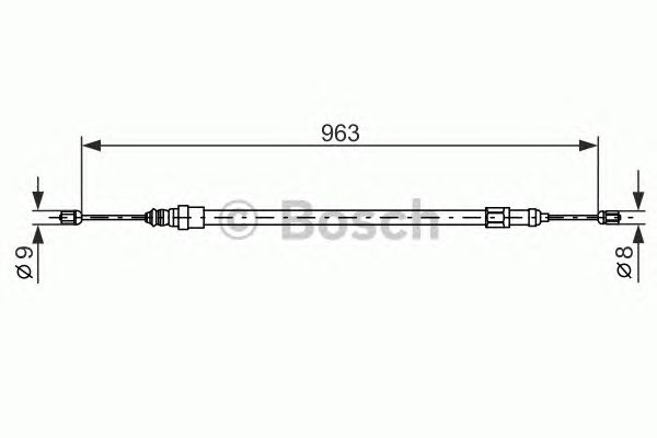 Cable, parking brake 1 987 477 489