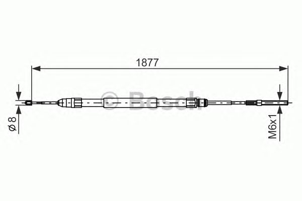 Cable, parking brake 1 987 477 694
