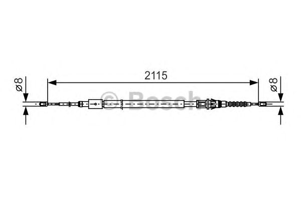 Cable, parking brake 1 987 477 775