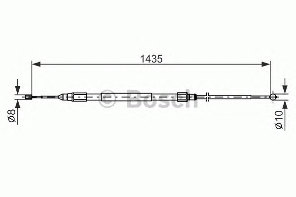 Cable, parking brake 1 987 477 946