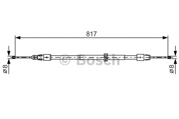 Cable, parking brake 1 987 482 024