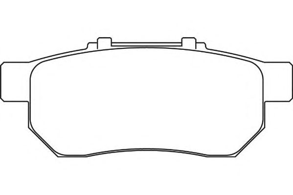 Комплект тормозных колодок, дисковый тормоз WBP21739A