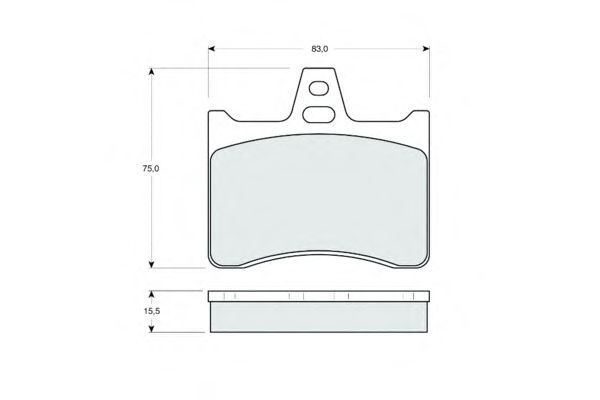 Комплект тормозных колодок, дисковый тормоз PF1616