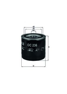 Filtro de óleo OC 236