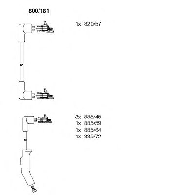 Ignition Cable Kit 800/181