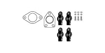 Mounting Kit, exhaust system 82 45 7873