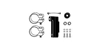 Mounting Kit, exhaust system 82 48 8002