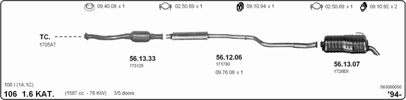 Exhaust System 563000050