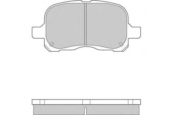 Комплект тормозных колодок, дисковый тормоз 12-0859