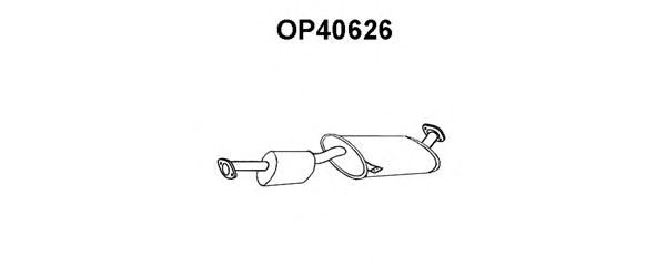 Silenziatore posteriore OP40626