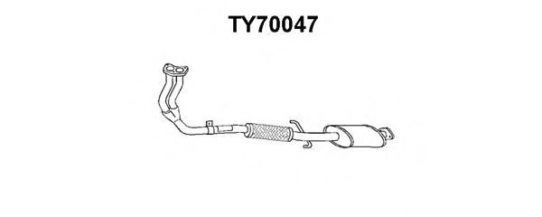 Front Silencer TY70047