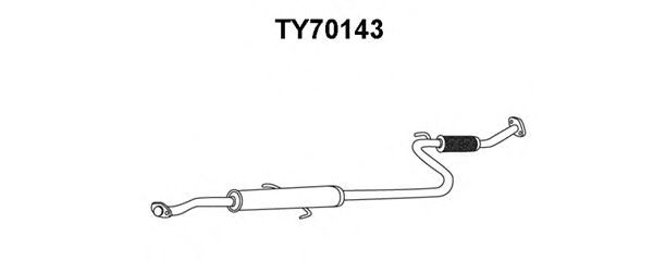 Front Silencer TY70143