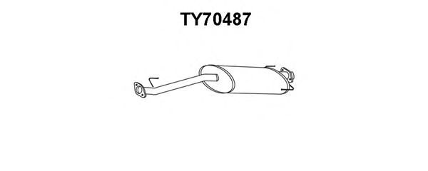 Front Silencer TY70487