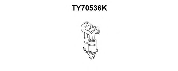 Manifold Catalytic Converter TY70536K