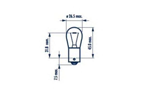 Bulb, indicator; Bulb, stop light; Bulb, rear fog light; Bulb, reverse light; Bulb, tail light; Bulb, indicator; Bulb, stop light; Bulb, rear fog light; Bulb, reverse light; Bulb, tail light; Bulb, auxiliary stop light; Bulb, auxiliary stop light 17643