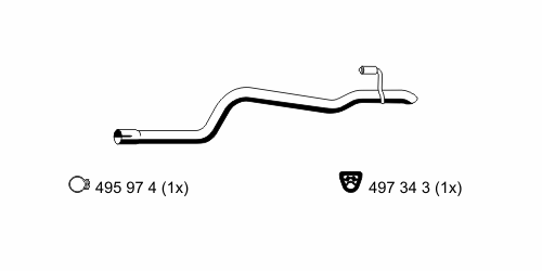 Exhaust Pipe 390491