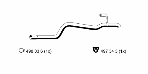 Exhaust Pipe 390521