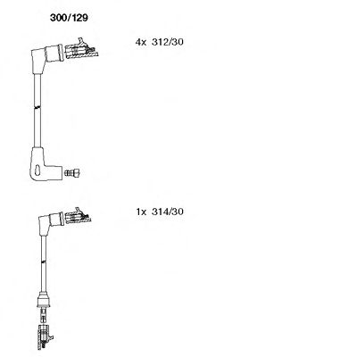 Ignition Cable Kit 300/129