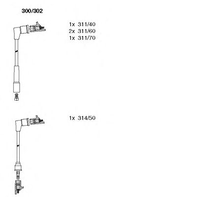 Ignition Cable Kit 300/302