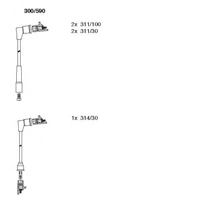 Ignition Cable Kit 300/590
