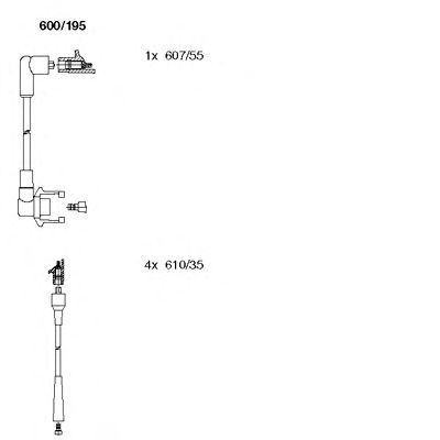 Ignition Cable Kit 600/195