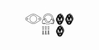 Mounting Kit, exhaust system 82 15 6619