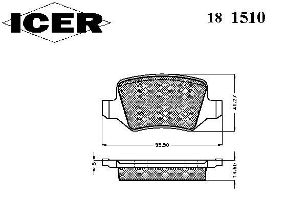 Brake Pad Set, disc brake 181510