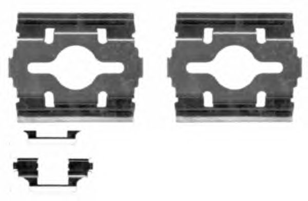Accessory Kit, disc brake pads K0234