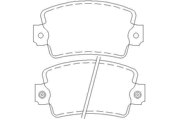 Комплект тормозных колодок, дисковый тормоз CVP045
