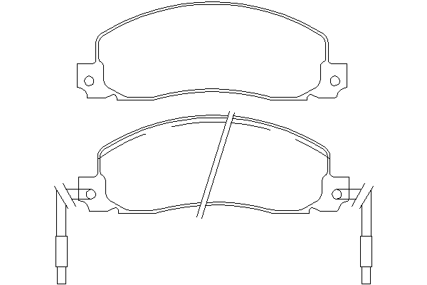Комплект тормозных колодок, дисковый тормоз CVP054