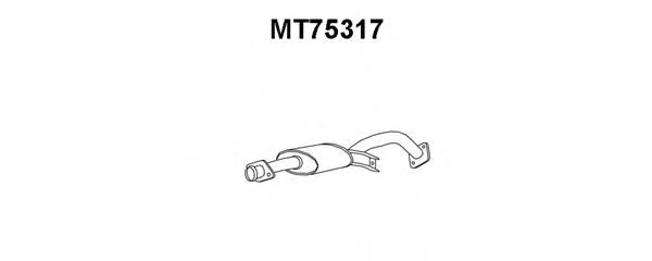 Silenziatore anteriore MT75317