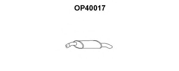 Silenziatore posteriore OP40017