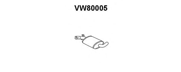 Panela de escape central VW80005